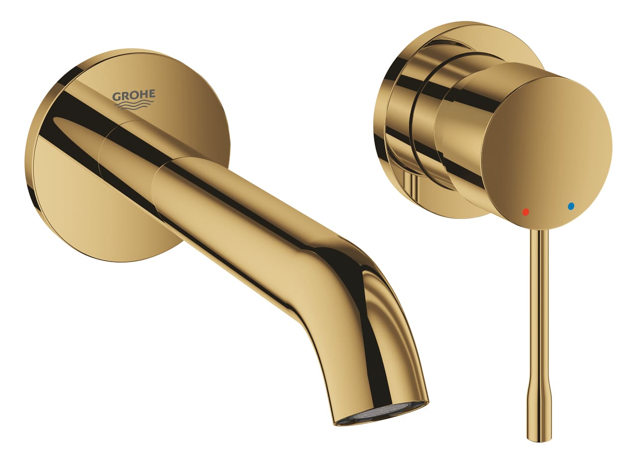 Vòi Chậu Lavabo Nóng Lạnh Gắn Tường Đức Grohe 19408GL1 1