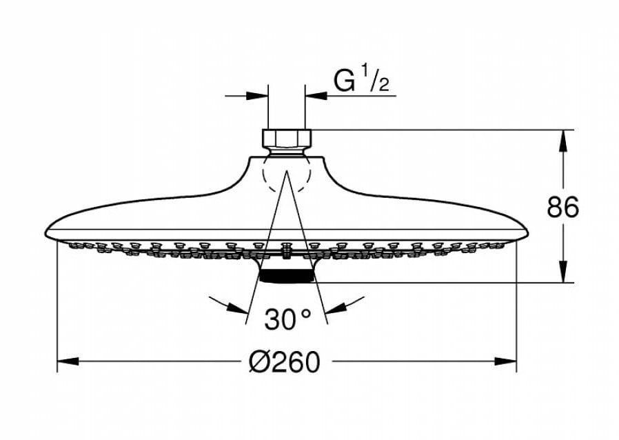 Bát Sen Grohe Euphoria 260 26455000