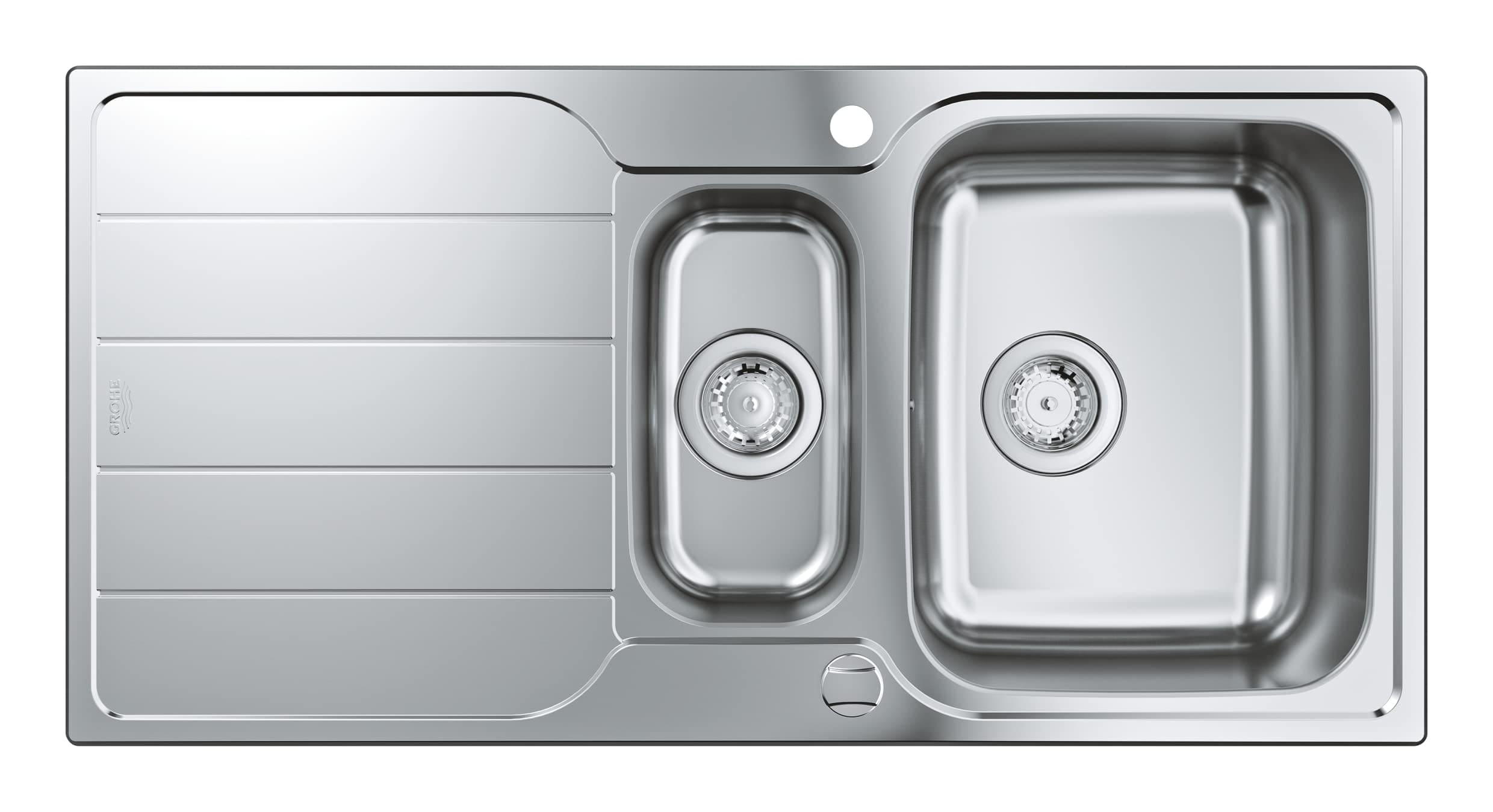 Chậu Rửa Bát 2 Hố Có Bàn Nhập Khẩu Đức Grohe 31572SD1