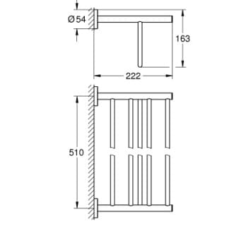 Giá Treo Khăn Nhập Khẩu Đức Grohe 40462001 3