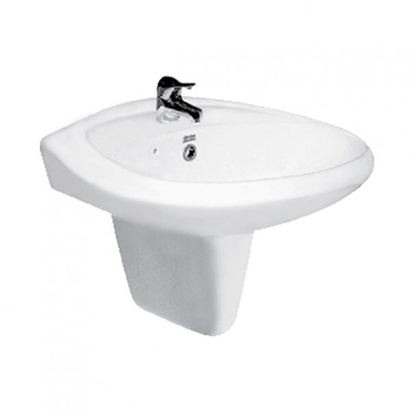 Casablanca Casablanca Semi Pedestal Wash Basin (1-Hole)