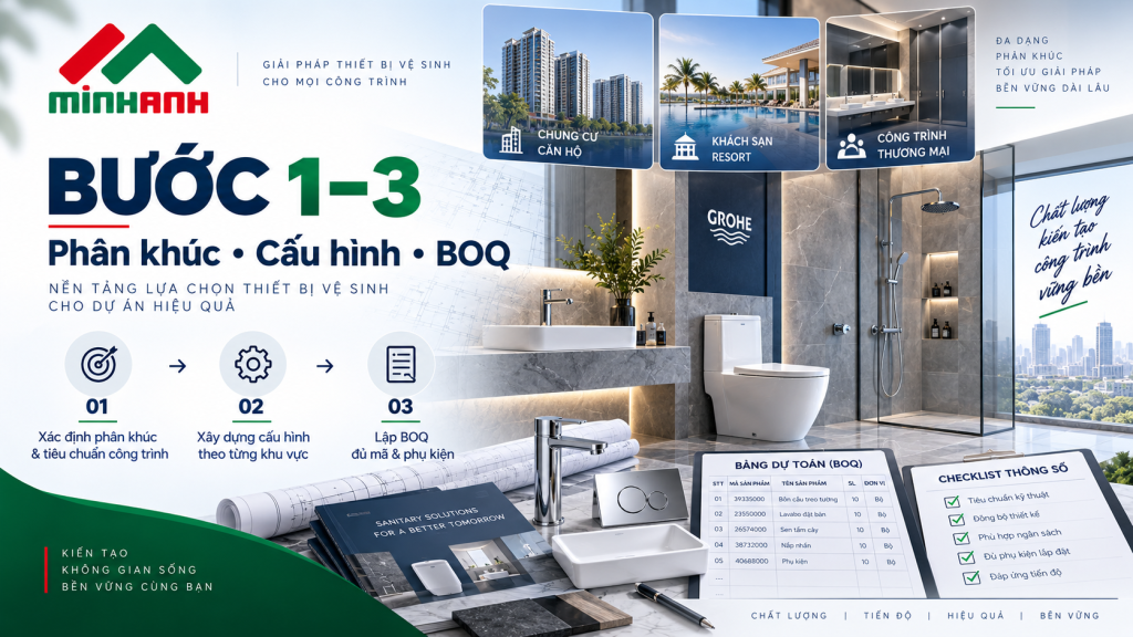 thiết bị vệ sinh cho dự án