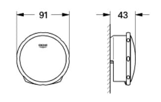 Nút xả bồn tắm Nhập Khẩu Grohe 19952000 3