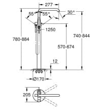 Vòi Sen Bồn Tắm Đặt Sàn Đức Grohe 23491A01 3