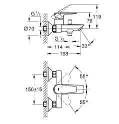 Củ Sen Tắm Nóng Lạnh Đức Grohe 23605001 3