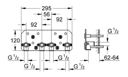 Bộ Âm Cho Bát Sen Nhập Khẩu Đức Grohe 26042000 3