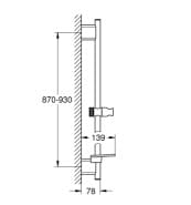 Thanh Trượt Sen Kèm Gác Sen Đức Grohe 26603GN0 3