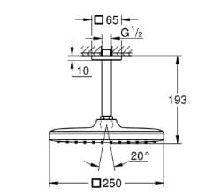 Bát Sen Tắm Gắn Trần Đức Grohe 26688000 3