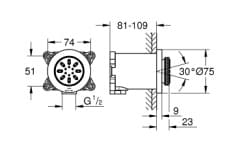 Bát Sen Tắm Gắn Trần Đức Grohe 26801DA0 3