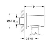 Đầu Nối Ra Nước Nhập Khẩu Đức Grohe 27057GLC 3
