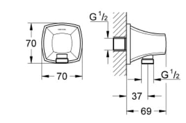 Đầu Ra Nước Nhập Khẩu Đức Grohe 27970000 3