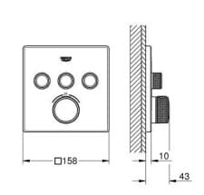 Mặt Nạ Sen Âm Tường Đức Grohe 29126ALC 3