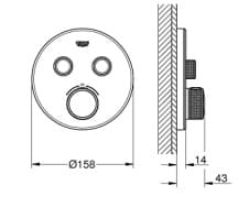 Mặt Nạ Sen Âm Tường Đức Grohe 29152LS0 3