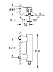 Củ Sen Tắm Nóng Lạnh Đức Grohe 32650AL3 3