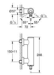 Củ Sen Tắm Nóng Lạnh Đức Grohe 32650DA3 3
