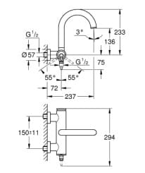 Củ Sen Tắm Nóng Lạnh Đức Grohe 32652DA3 3