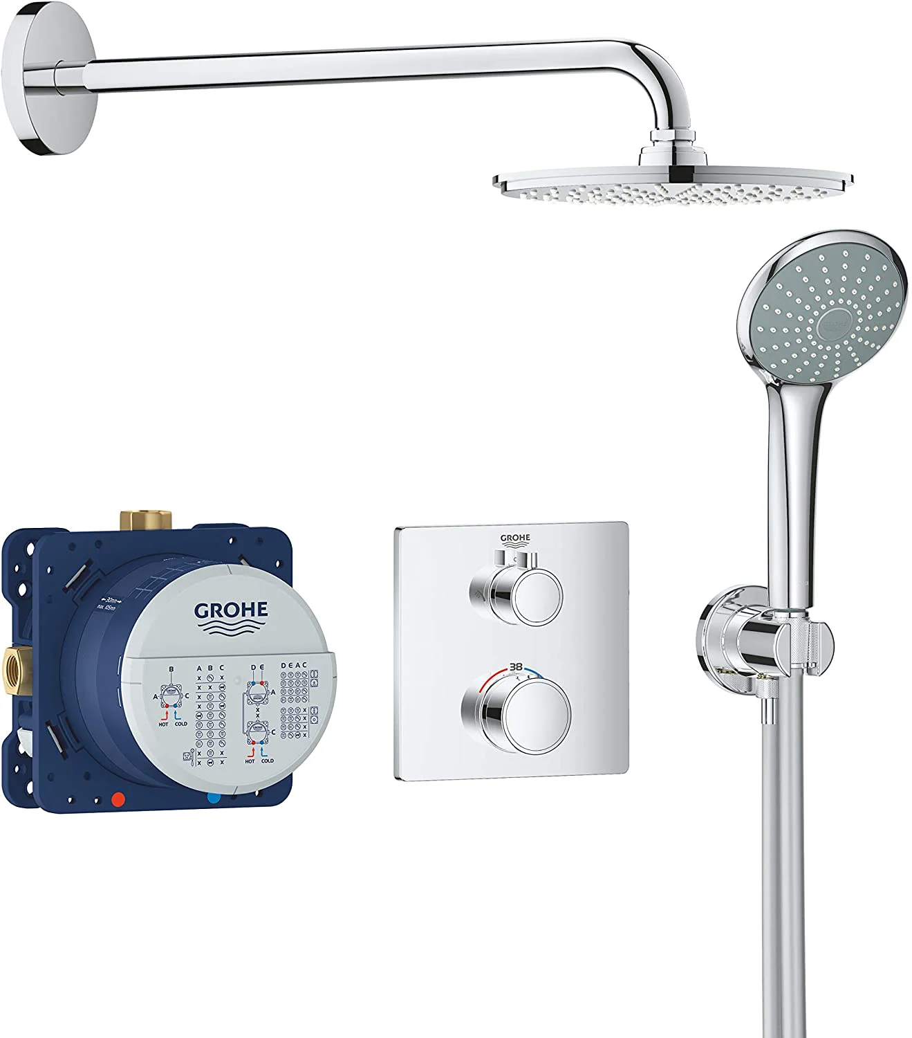 Bộ sen âm tường ổn nhiệt GROHE 34734000