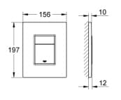 Mặt Nút Nhấn Xả Bồn Cầu Nhập Khẩu Đức Grohe 38732AL0 3