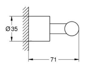 Móc Áo Nhập Khẩu Đức Grohe 40312AL3 3