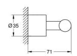 Móc Áo Nhập Khẩu Đức Grohe 40312EN3 3