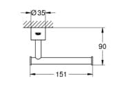 Móc Giấy Vệ Sinh Nhập Khẩu Đức Grohe 40313DA3 3