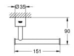 Móc Giấy Vệ Sinh Nhập Khẩu Đức Grohe 40313DC3 3