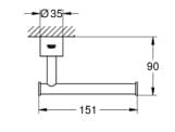 Móc Giấy Vệ Sinh Nhập Khẩu Đức Grohe 40313EN3 3