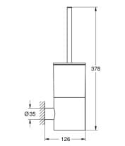 Giá Chổi Tolet Nhập Khẩu Đức Grohe 40314DC3 3