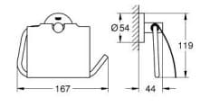 Móc Giấy Vệ Sinh Nhập Khẩu Đức Grohe 40367DL1 3