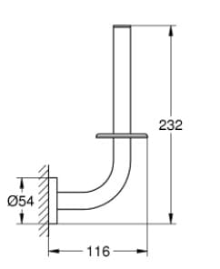 Móc Giấy Vệ Sinh Nhập Khẩu Đức Grohe 40385001 3