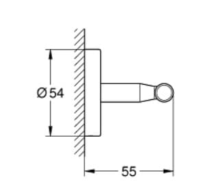 Móc Áo Nhập Khẩu Đức Grohe 40461001 3