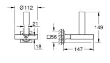 Móc Giấy Vệ Sinh Nhập Khẩu Đức Grohe 40956DL1 3