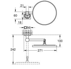 Gương Soi Nhà Tắm Nhập Khẩu Đức Grohe 40967A01 3