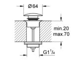 Nút Nhấn Xả Lavabo Đức Grohe 65807DA0 3