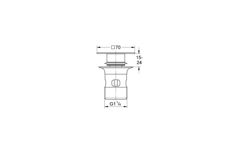 Nút Nhấn xả Lavabo Grohe 40565000 3